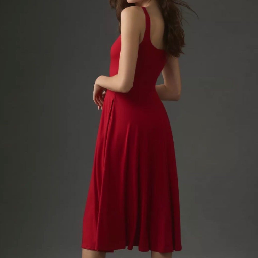 Red Rou Knit Dress